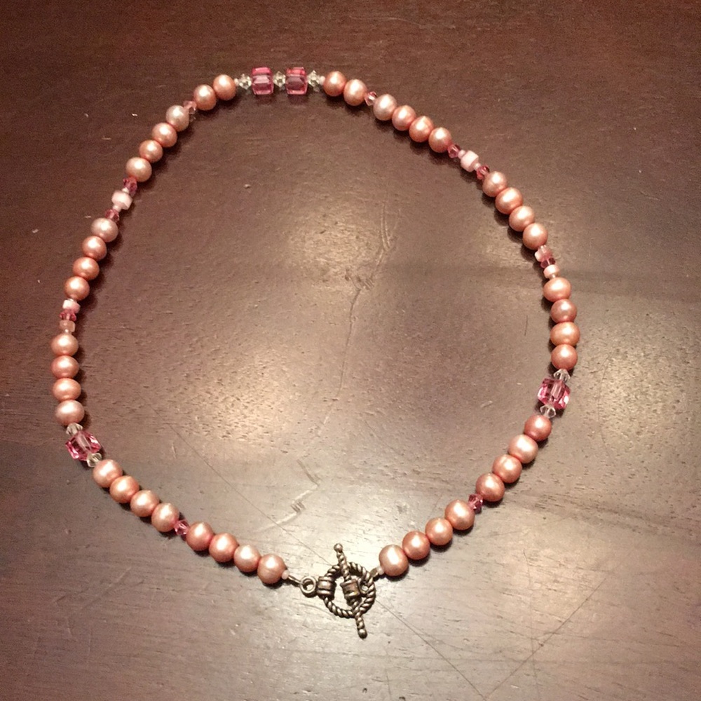 Pink Pearl Necklace